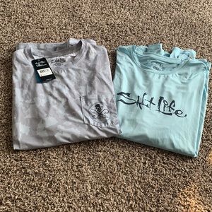 Lot of 2 long sleeve Salt Life shirts